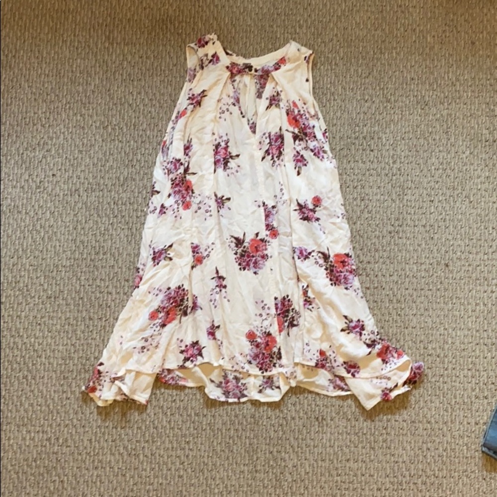 Free people floral tunic top